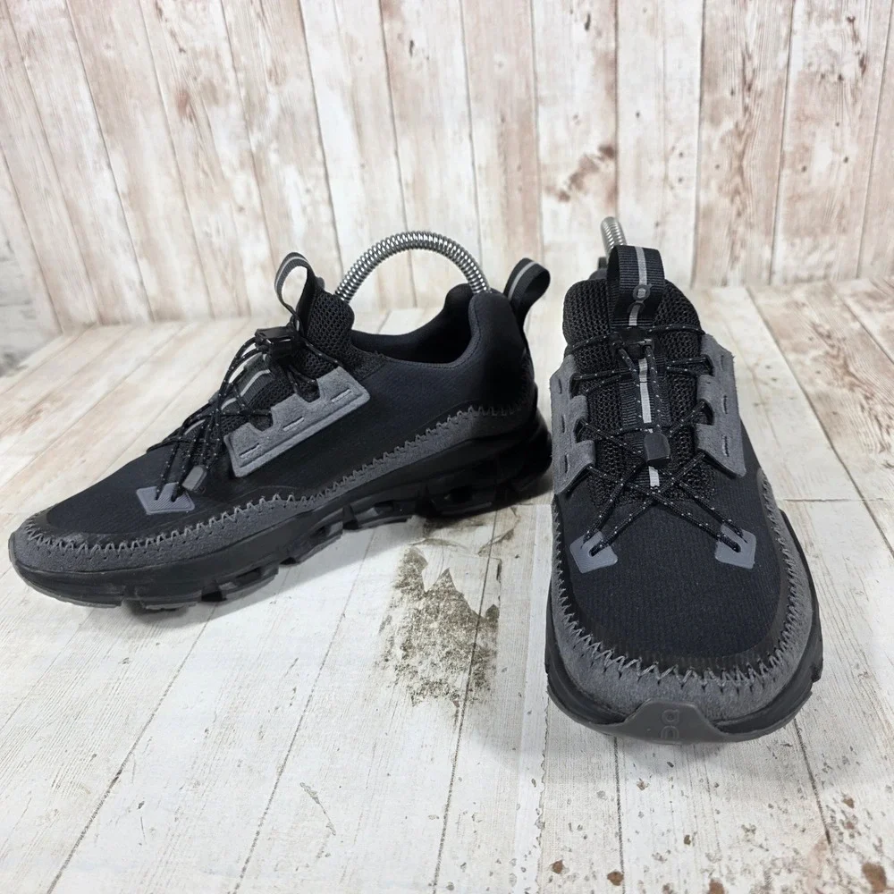 On Cloudaway Black Rock Women 7 Running Shoes 49.99129 Sneakers Toggle Lace